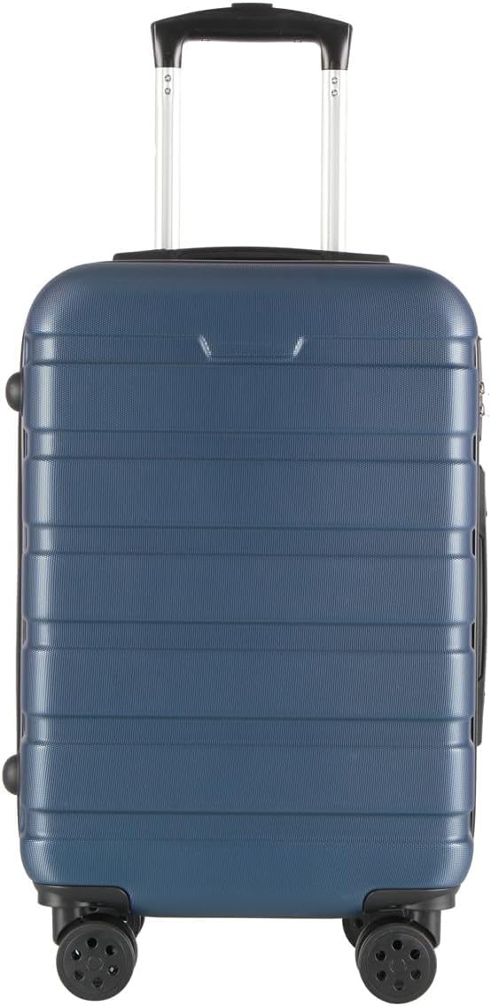 T-LOVENDO.ES Maleta de Viaje Cabina 55x40x20- Equipaje de Mano- 4 Ruedas giratorias- Material ABS Ligero- Semirígida- Candado o Cerradura combinación- Asa telescópica- Trolley