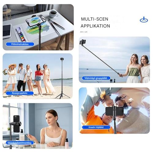 Perche à selfie pour randonnée et activités extérieures avec support intégré - 4