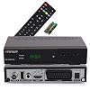 RED OPTICUM AX C100 HD kabelontvanger, digitale kabelontvanger, HD met LED-display, EPG, HDMI, USB, SCART, coaxiale audio, energiebesparende ontvanger voor kabeltelevisie, DVB-C-ontvanger, zwart