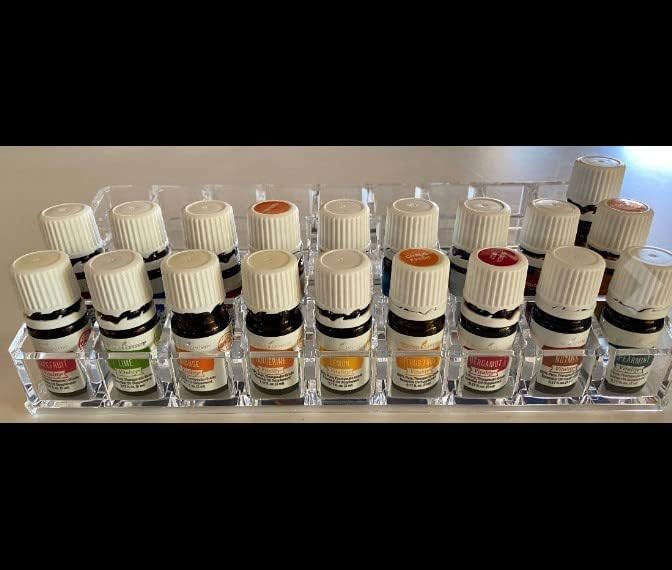 Miniatura 8 de LEILIN Organizador de cajones de lápiz labial con 36 ranuras para almacenamiento de brillo de labios, soporte de aceite esencial, organizador de