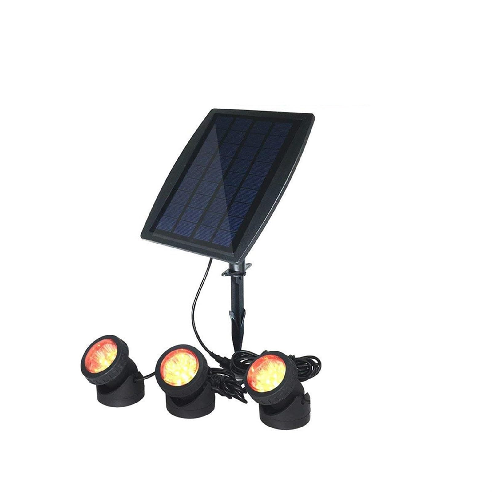 Faretto da paesaggio RGB a luce notturna subacquea sommergibile a energia solare for la decorazione esterna della fontana dello stagno della piscina del giardino(Changeable)