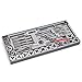 Powerbuilt Tap & Die Set, 40 Piece Tool Kit, Repair Damaged Threads on Nuts and Bolts, T-Handle, Tap Wrench, Taps and Dies, Storage Tray - 647772
