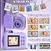 Kids Camera Instant Print, 1080P HD Dual-Lens Selfie,Toddler Digital Camera with 5 Rolls Paper & 32GB Card, Children Christmas Birthday Gifts Toys for Age 3 4 5 6 7 8 9 10 11 12 Years Old Girls Boys