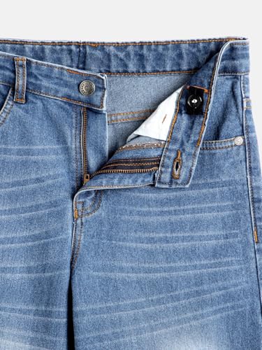Image of Urbano Juniors Boy's Loose Baggy Fit Washed Denim Jeans Stretchable