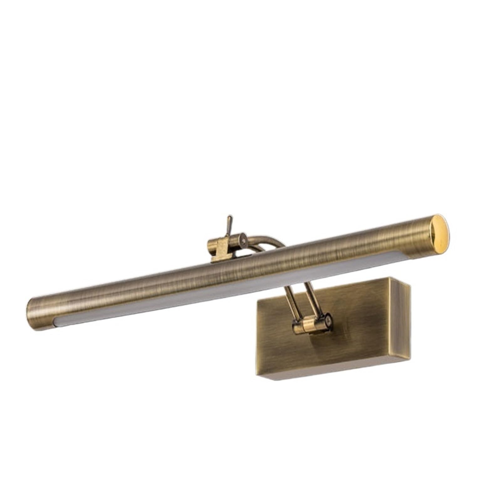 Luci da toeletta wireless for specchio, luci LED for bagno for galleria decorativa da parete Copertura completa(Natural 4000K,SILVER_12W 55CM)