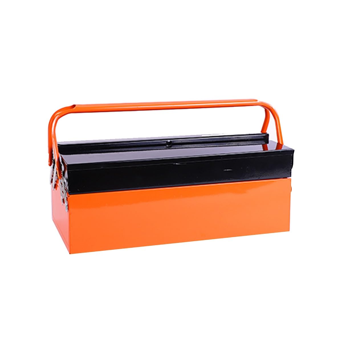 Cassetta degli attrezzi da 20 pollici, cassetta degli attrezzi portatile in metallo, cassetta degli attrezzi a sbalzo in metallo, organizer pieghevole for la conservazione degli attrezzi(2-Tray(L20''X