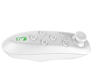 ワイヤレスVRリモートコントローラー、VR リモート コントローラー, VRコントローラー - ワイヤレス携帯電話リモコン,ゲームコントローラー, ミニ Selfie カメラ シャッター ジョイスティック リモート コントローラー ゲーム PC タブレット ラップトップ スマートフォン用