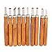 10 pezzi Fatti a Mano scalpelli Craft in Legno, Intaglio Artigianato scalpello set per Legno Scultore DIY Wood Craft