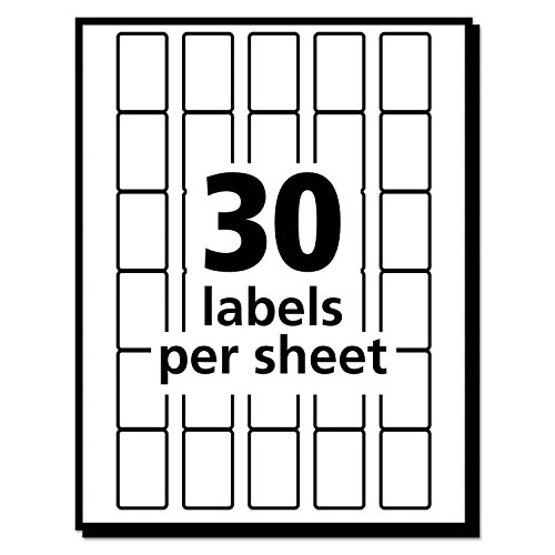 Avery 05424 Removable Multi-Use Labels, Handwrite Only, 5/8 x 7/8, White, 1050/Pack - Thumbnail 3
