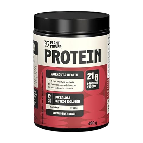 Proteína Vegana Morango Plant Power Protein - 490g