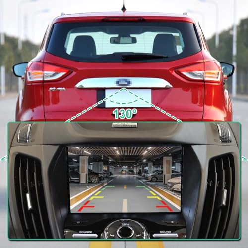 Image of DV4T-19G490-AB Rear View Backup Camera Replacement for Ford Escape 2013-2017 & Ford Kuga 2013-2017 Replaces EV4T-19G490-CA, EV4T19G490CA, DV4T19G490AB by GreenYi