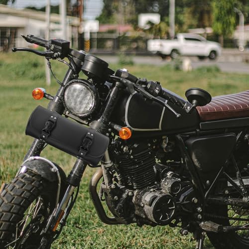 Alforja de motocicleta bolsa versátil para herramientas compatible con varios modelos, organizador para manillar, horquilla delantera y portaequipajes trasero miniatura 3