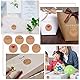 DOUSELLA 600 Stück Marmeladen Aufkleber Etiketten Kraftpaier Klebeetiketten zum beschriften Selbstklebend Marmelade Handmade Marmeladenglas Sticker für Backen Geschenktüten Flasche