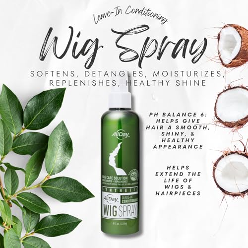 Allday Locks HU-0012 Synthetic Wig Spray | Revitalizes & Refreshes | Cleanses & Extends Lifespan Of Wigs & Hairpieces thumb #4