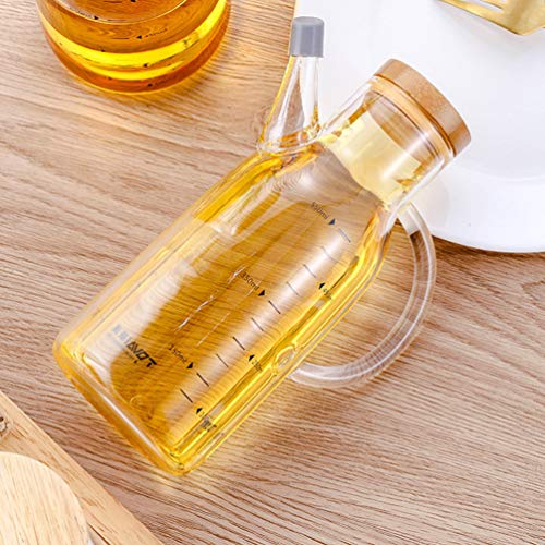 NICEXMAS Dispensador de Azeite de Oliva Garrafas de Vinagre Galheteiro de Garrafa de Vidro Com Tampa