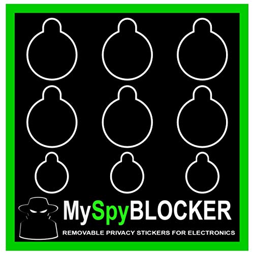 MySpyBlocker Webcam Cover / Camera Lens Covers for Online Privacy! Removable & Reusable