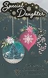 Tarjeta de Navidad especial para hija, diseño tradicional de Navidad, 23 x 15 cm