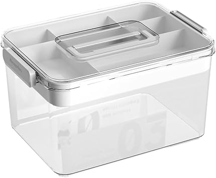 Medicine Organizer Box,Medication Organizer,Pill Case,Medication Storage,Medication Organizer Storagemedicine Box Double Household Separation First Aid Box Simple Large Capacity Storage