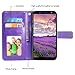 Harryshell Galaxy A6 2018 Case, Kickstand Flip PU Leather Protective Wallet Case Cover with Card Slots Wrist Strap for Samsung Galaxy A6 (2018) (Purple)