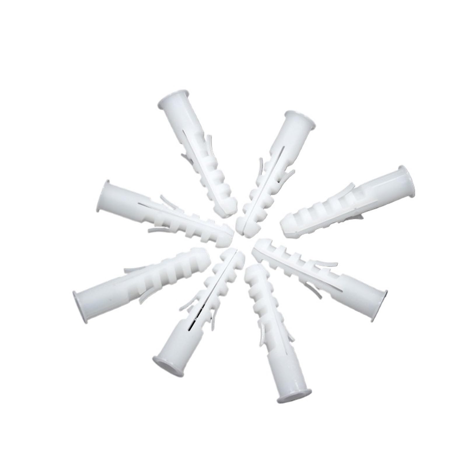 Tornillos de expansión de plástico Anclajes de plástico for paneles yeso, 100 piezas, 6-12 mm, color blanco(8mm)