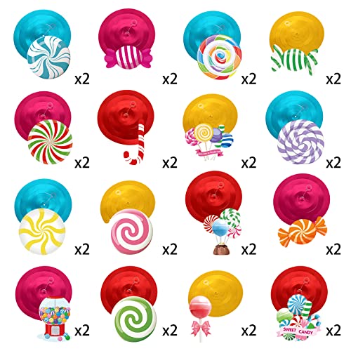 36 Pcs Candyland Party Decorations