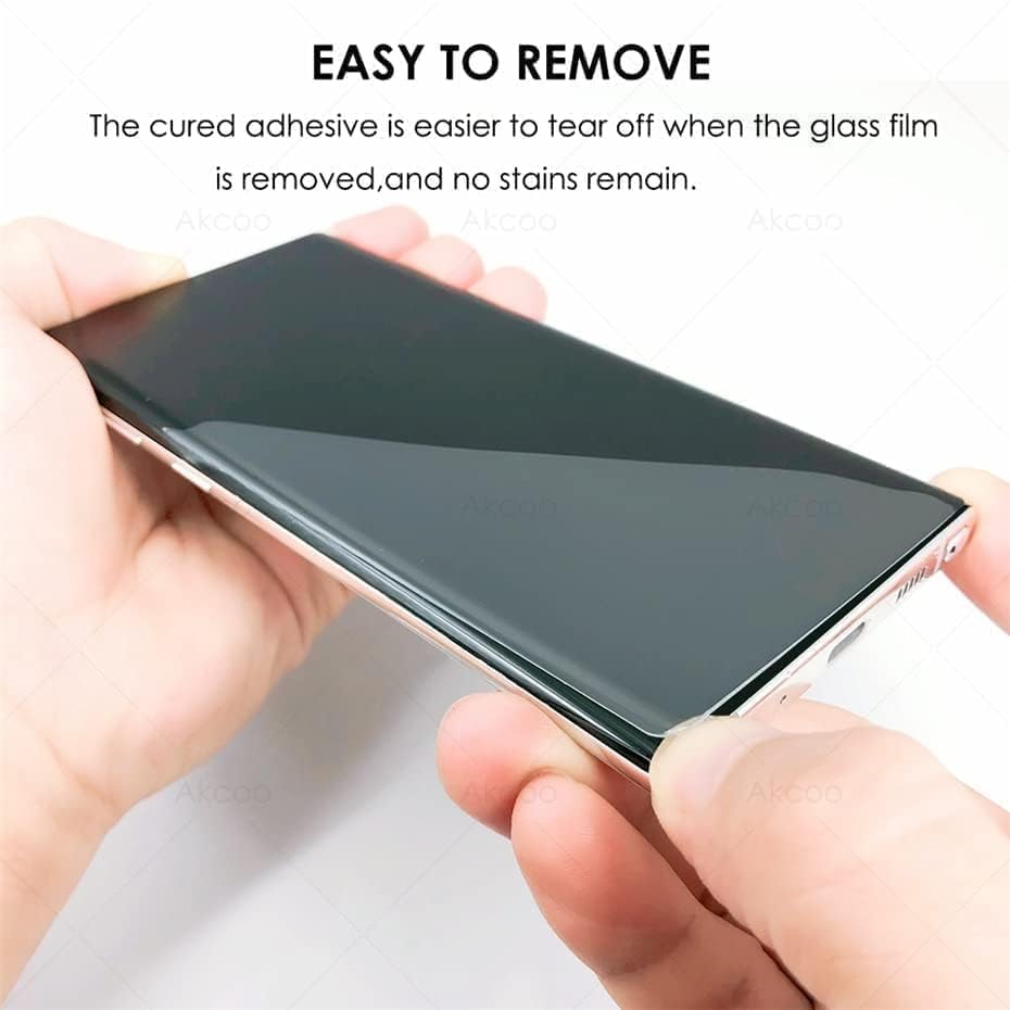 Image of Tempered Glass For Glx Pro 3D Smartphone Curved Tempered Glass Screen Protector Border-Less Full Edge To Edge [9H Hardness] [Crystal Clear] [Scratch Resistant]