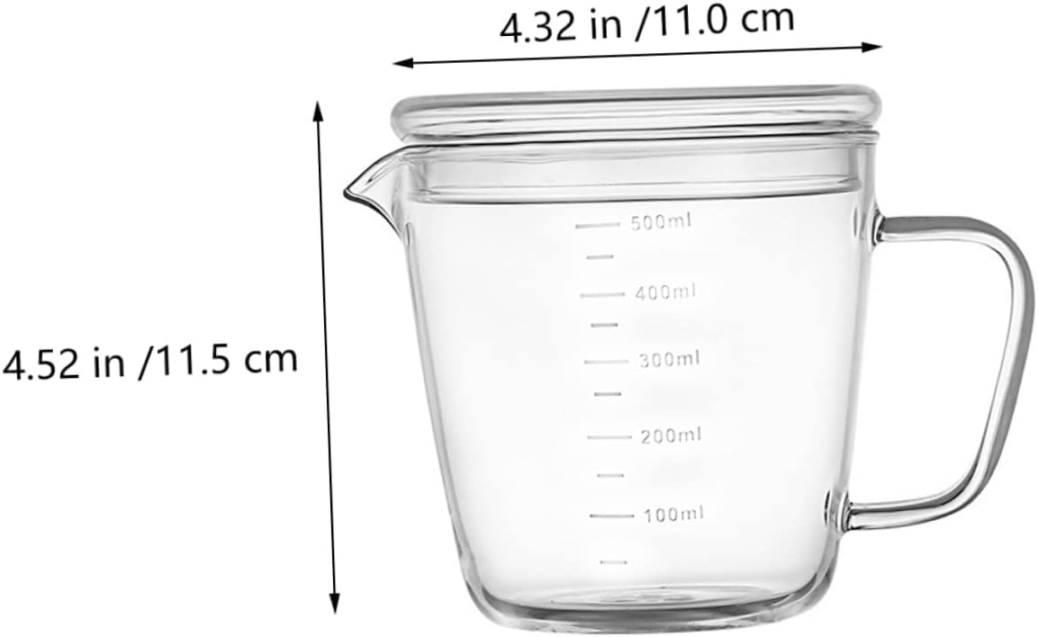 1pc Graduated Milk Cup Kitchen Milk Cup Glass Coffee Cup Scale Milk Cup Children Glassware Breakfast Cup Children Scale Cup Baking Measuring Cup Children Water Cup Water Coffee Cup