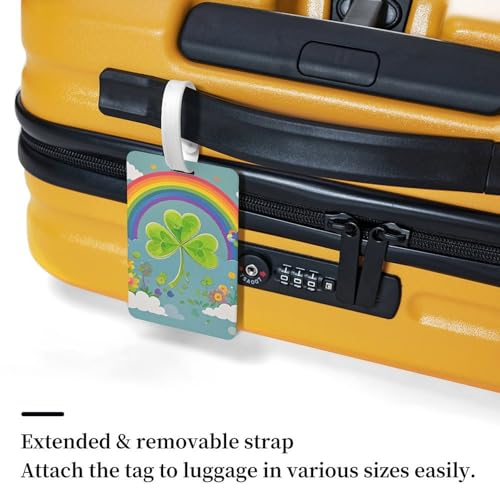 Étiquettes à bagages en forme de trèfle Rainbow Circle, le cadeau idéal pour voyageurs