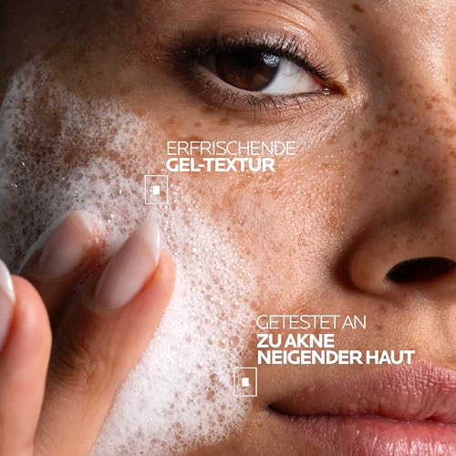 La Roche Posay Effaclar Schäumendes Reinigungsgel für zu Akne neigende, fettige Haut, Reinigt und beruhigt, Mit Phylobioma und Zink, 400 ml