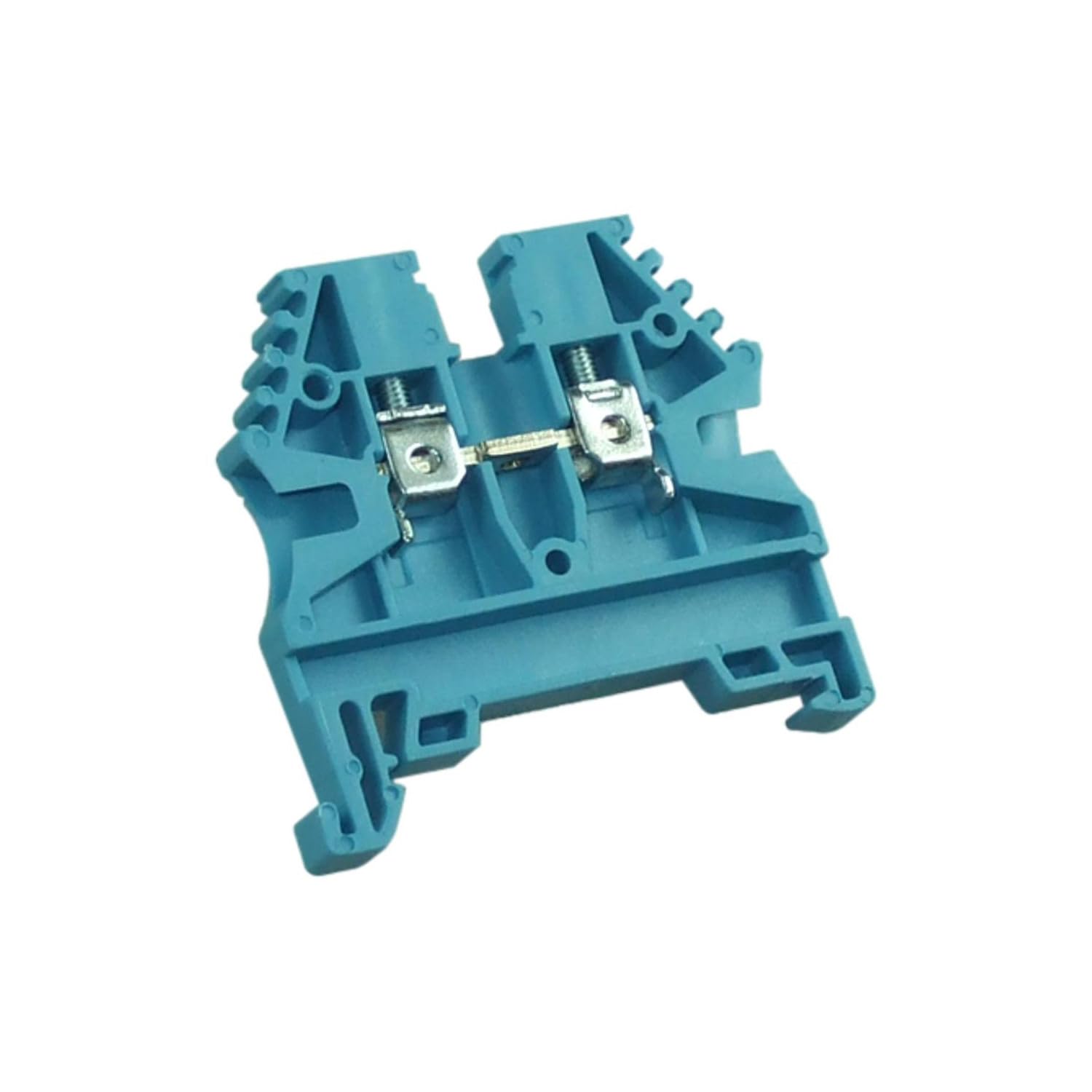 Bloc de jonction 2,​5mm² - Borne ER2,​5 Bleue - 20A Max - Connexion à vis section max 4mm² - Montage sur rail DIN