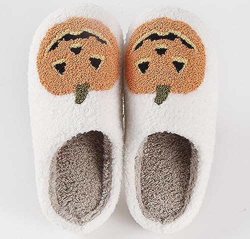 Womens Mens Slippers Retro Memory Foam Cute Cartoon Plush Fluffy Warm Fur Lined slippers Indoor House Home Winter Shoes2