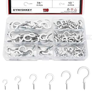 Dywishkey DIY Schraubhaken-Set 110 Stück