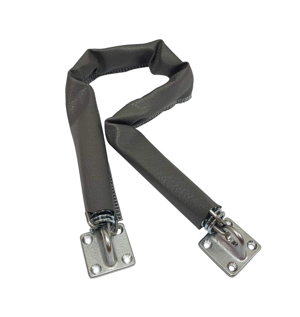 Chaîne de porte tempête QCAA en laiton massif et chrome satiné de 64 cm
