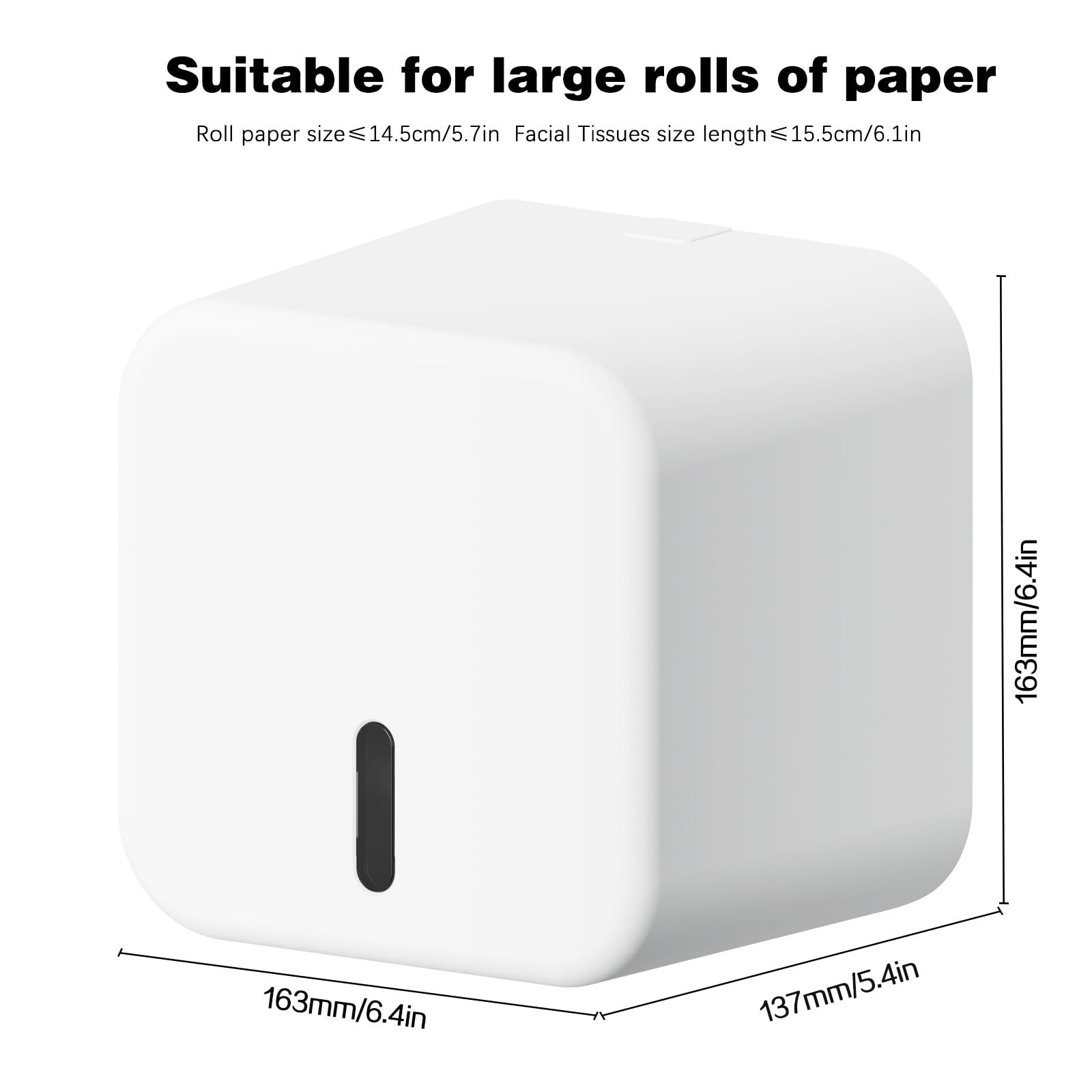 Colist Toilet Paper Holder Self Adhesive, with Cover, Cat Proof, Waterproof — Amazon image 5