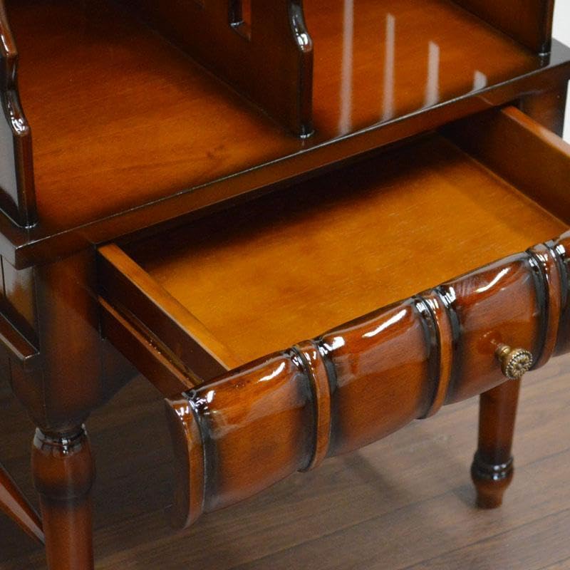 マホガニー ベッドサイドテーブル ミニ本棚 完成品 ナイトテーブル アンティーク Amazon｜マホガニー ベッドサイドテーブル ミニ本棚 完成品