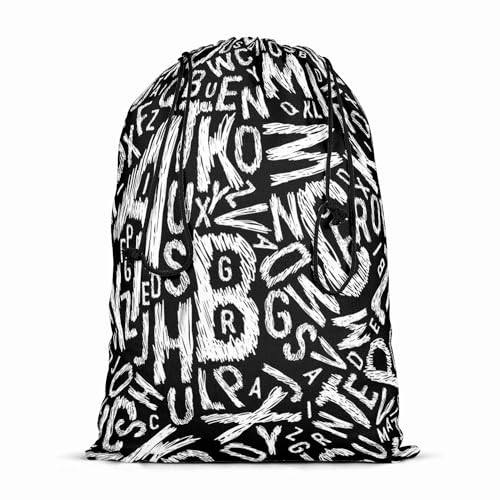 Image of ArtzFolio Alphabets | Reusable Sack Bag | Bag for Gym, Storage, Vegetable & Travel