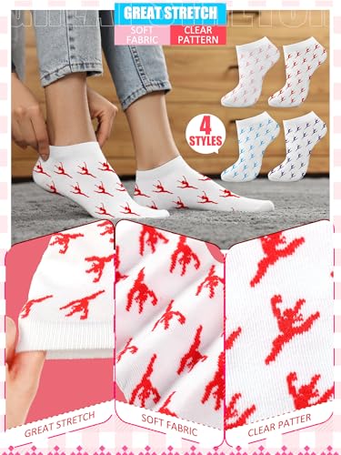 Image of 12 Pack Ballet Dance Socks for Girls Ballerina Recital Team