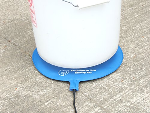 Brewing & Fermentation Heat Pad For Homebrew Beer & Wine Fermenting 120Vac 12 Or 25 Watt Heating Mat: Safe For Plastic/Glass Carboy Fermentors W/Heater Temp Strips (12" Heat Mat + Heating Thermostat) #TOP1