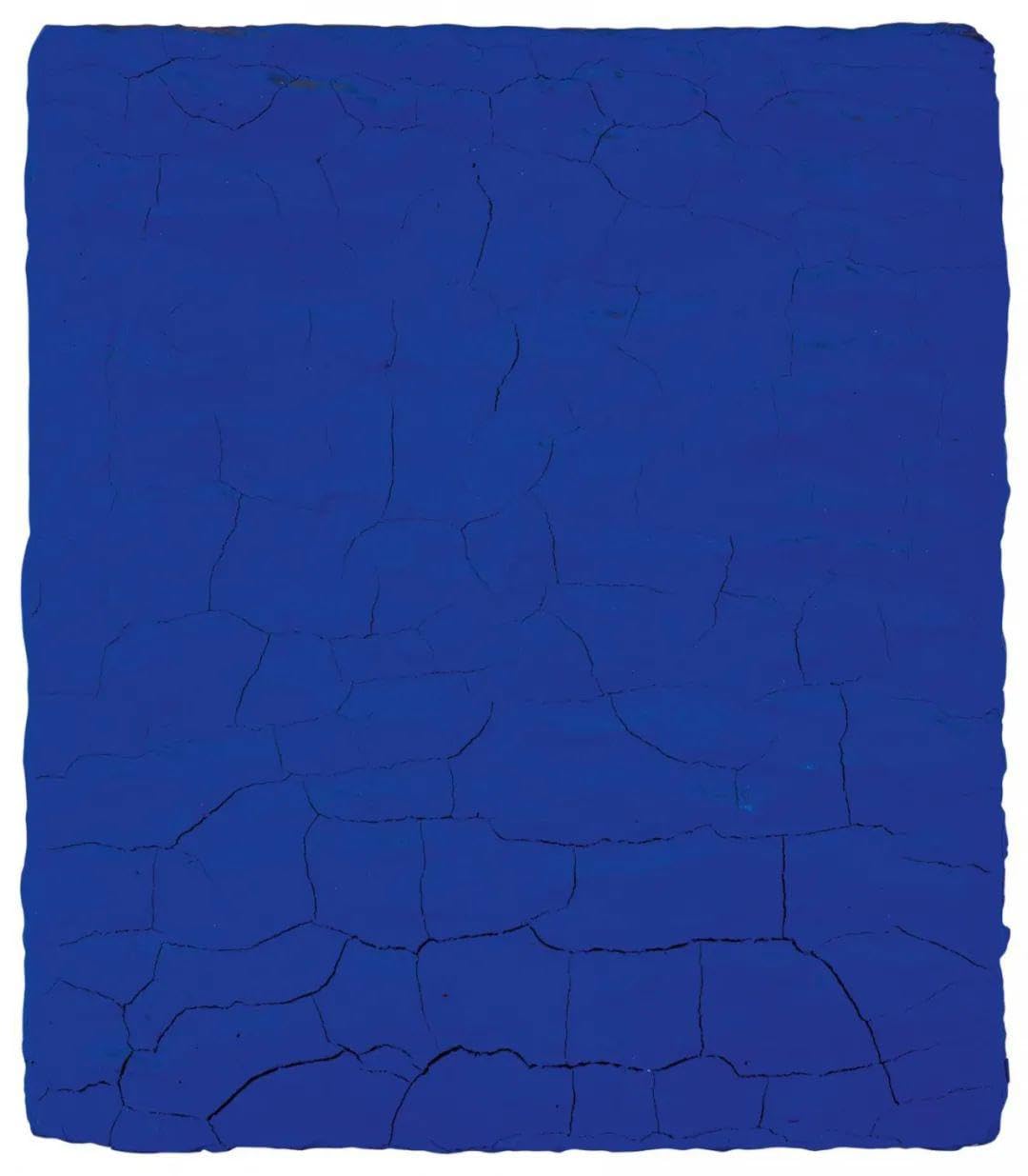 Matvsd Kohecs Crack by Yves Klein Poster and Prints Yves Klein Wall Art Abstract Picture Monochrome Blue Canvas Painting for Bathroom Decor 30x45cm Frameless