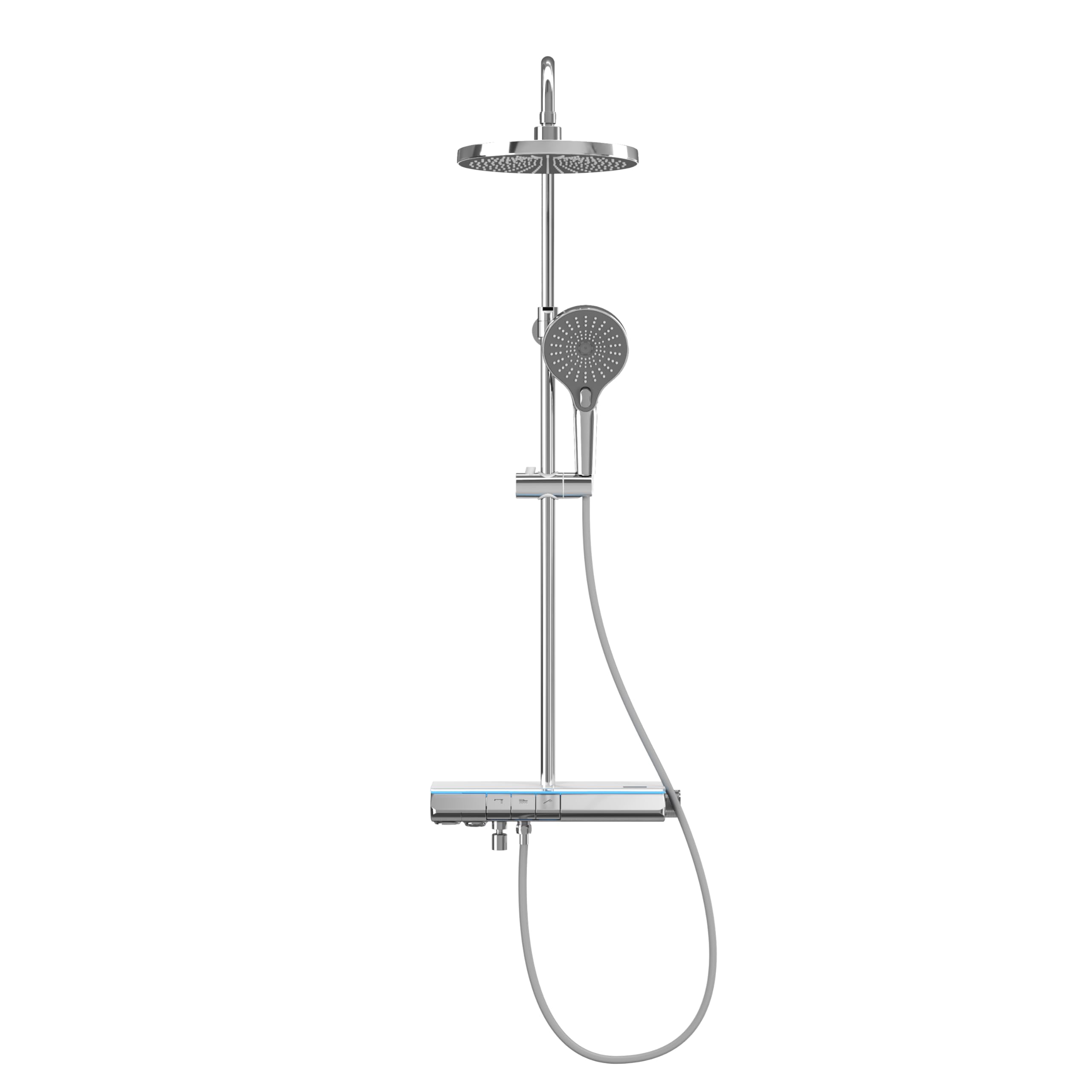 Douche à effet pluie avec robinetterie thermostatique EMKE finies les brûlures