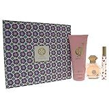 Tory Burch Love Relentlessly 3-Piece Fragrance Set for Women (Eau de Parfum Spray, 3.4 Ounce | Body Lotion, 6.7 Ounce | Mini Rollerball, .24 Ounce)