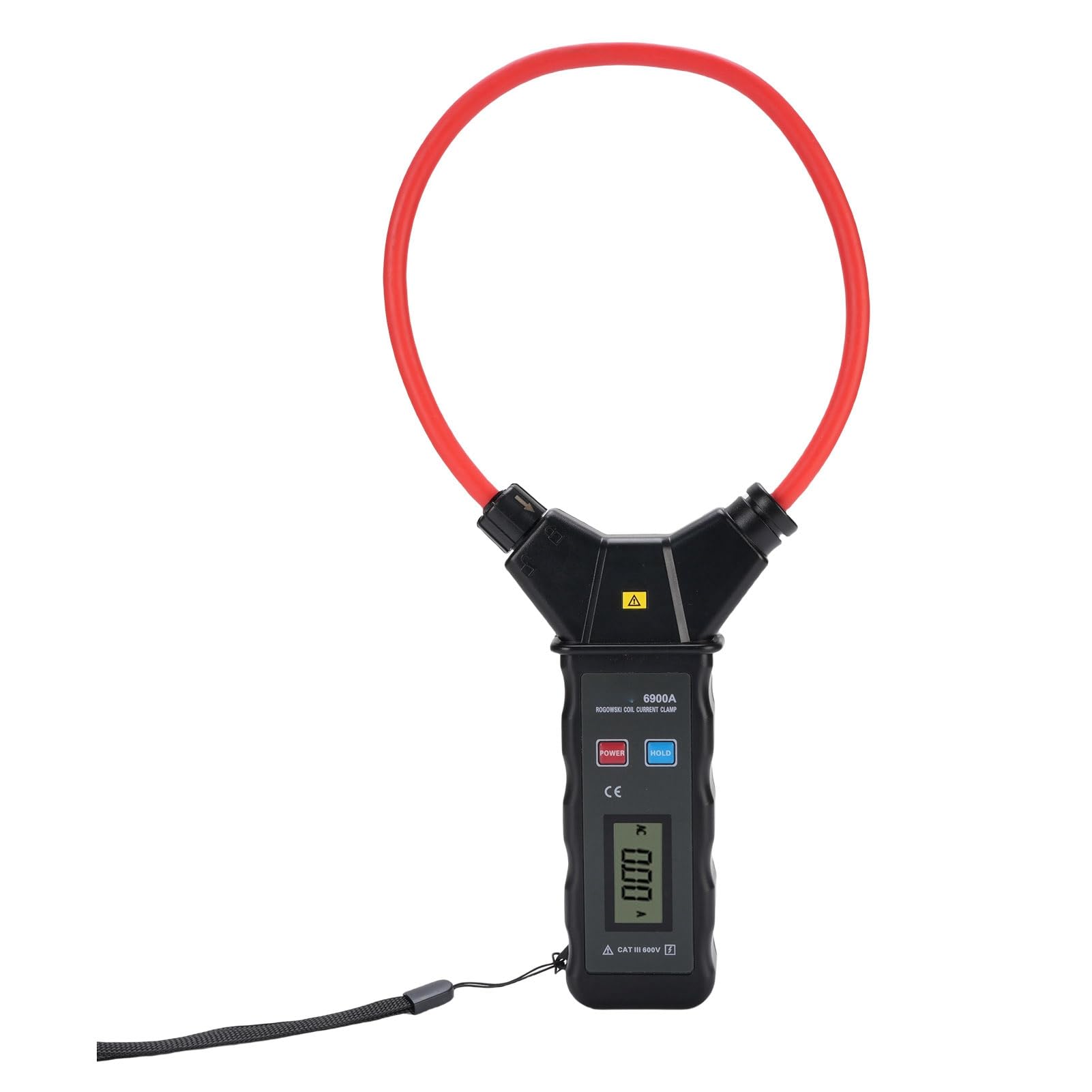 Flexibles Strommessgerät 5000 A AC True RMS, Digitales Strommessgerät mit Automatischer Bereichswahl, Spannungsprüfer Bis 600 V, Rogowski-Spule
