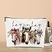 Cute Western Horse Makeup Bag Horse Gifts for Girls Women Horse Print Stuff Merch for Horse Lovers Funny Christmas Birthday Gifts for Teens Best Friend BFF Coworker Sister Hay Girl Cosmeticcase