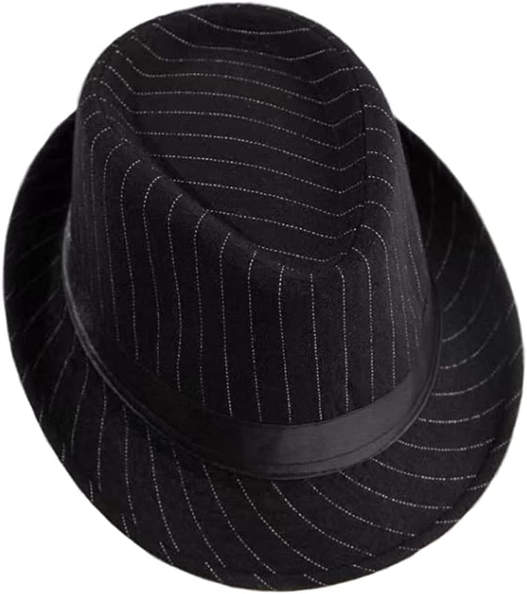 Felt Trilby Fedora Hat Short Brim Panama Jazz Hat 20s Bowler Gatsby Cap for Men Women - Image 6