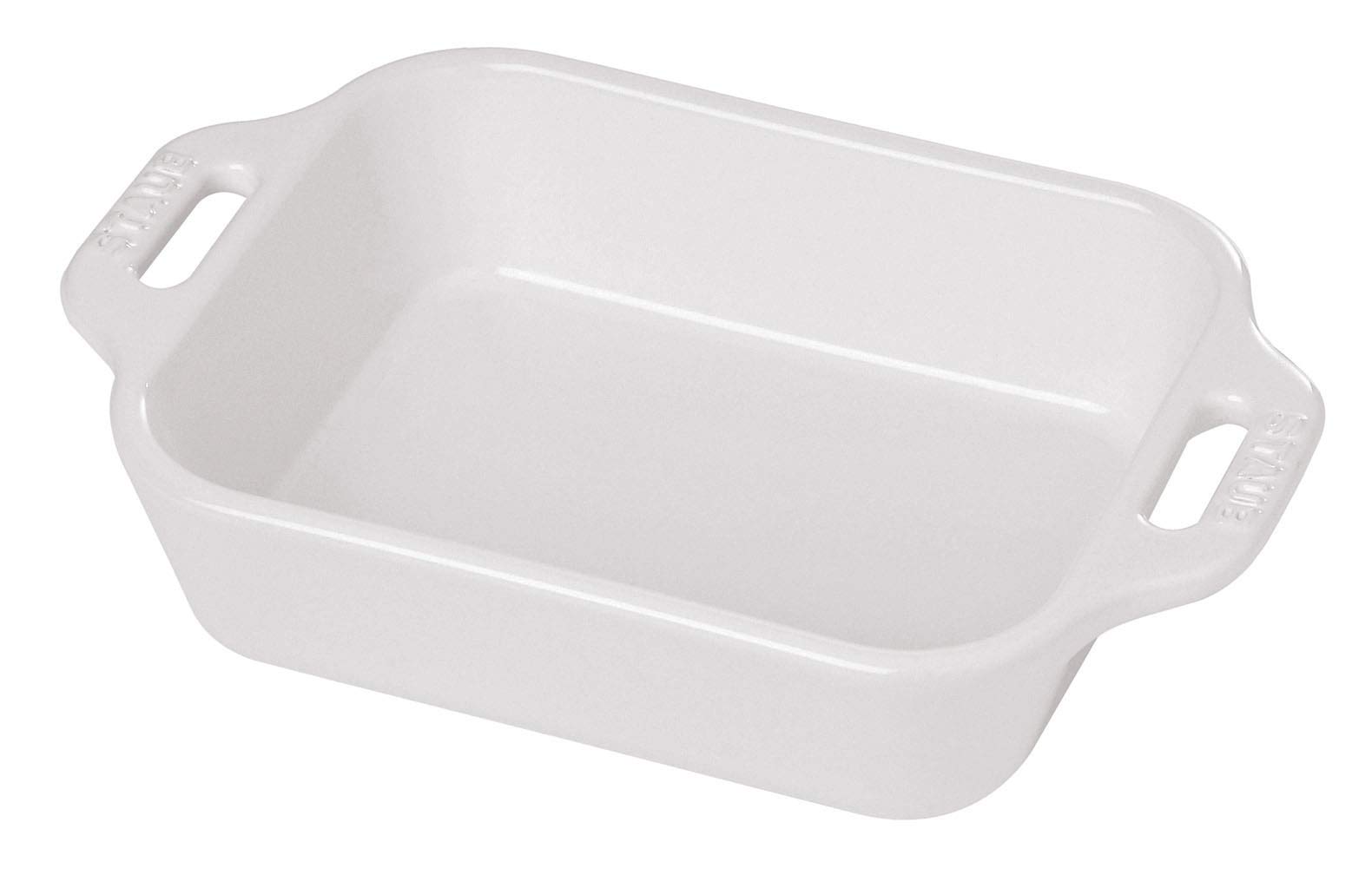 Amazon.com: DISH RIGHT 14X11-0,4 L WHITE CERAMIC BY STAUB 40511