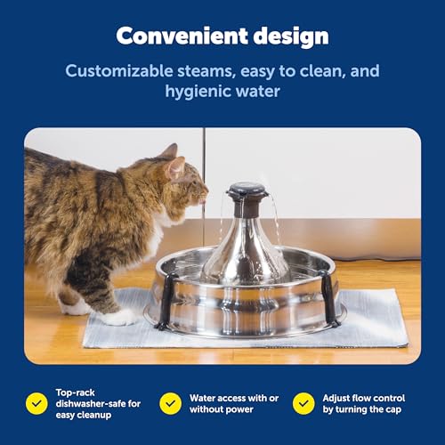 PetSafe Drinkwell 360 Stainless Steel Pet Fountain — 128oz Multi-Pet — view 7