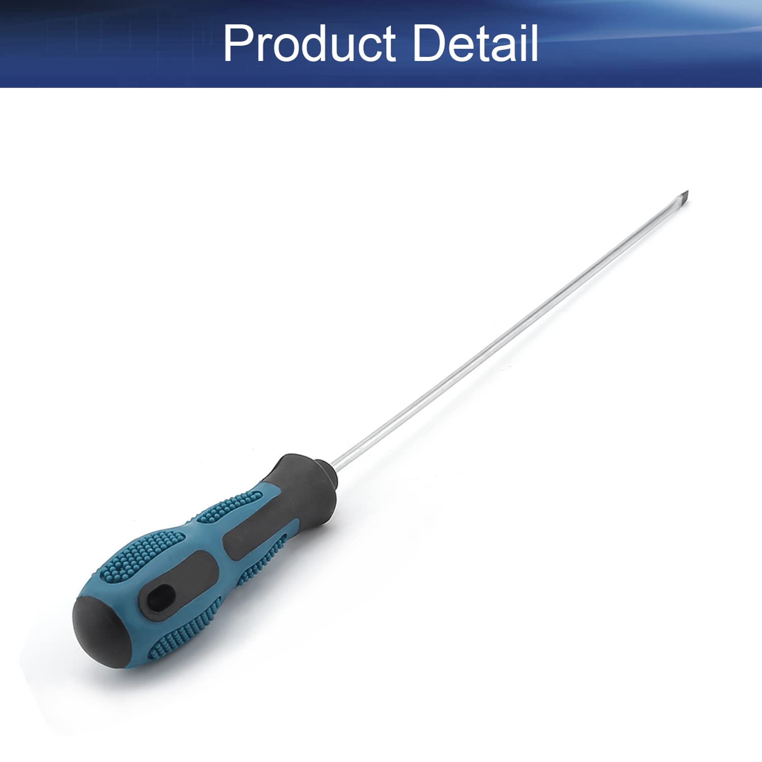 Auniwaig Magnet-Schlitzschraubendreher, 3 Mm, 275 Mm Gesamtlänge – Mit Rutschfestem Griff, Chrom-Vanadium-Stahl