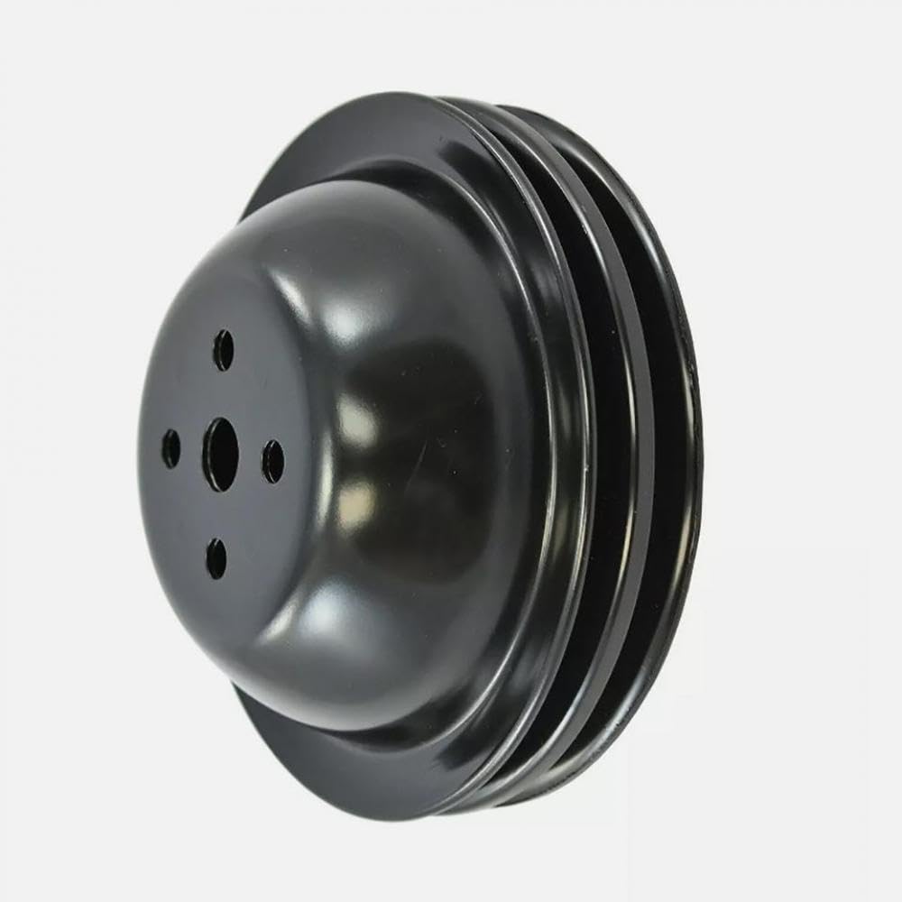 Poulie de Pompe à Eau Courte à Double rainure Noire 396 454 Compatible avec 1965 68 – Big Block 396 427 454