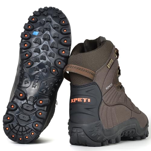Image of XPETI Men's Thermator Mid-Rise Lightweight Hiking Insulated Non-Slip Outdoor Boots
