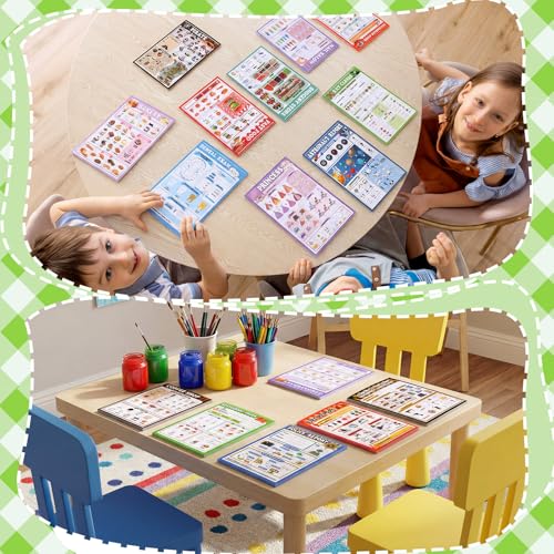 Image of Eaasty 24 Pack Kids Pretend Play Notepads 4x24 Inch,Mixed